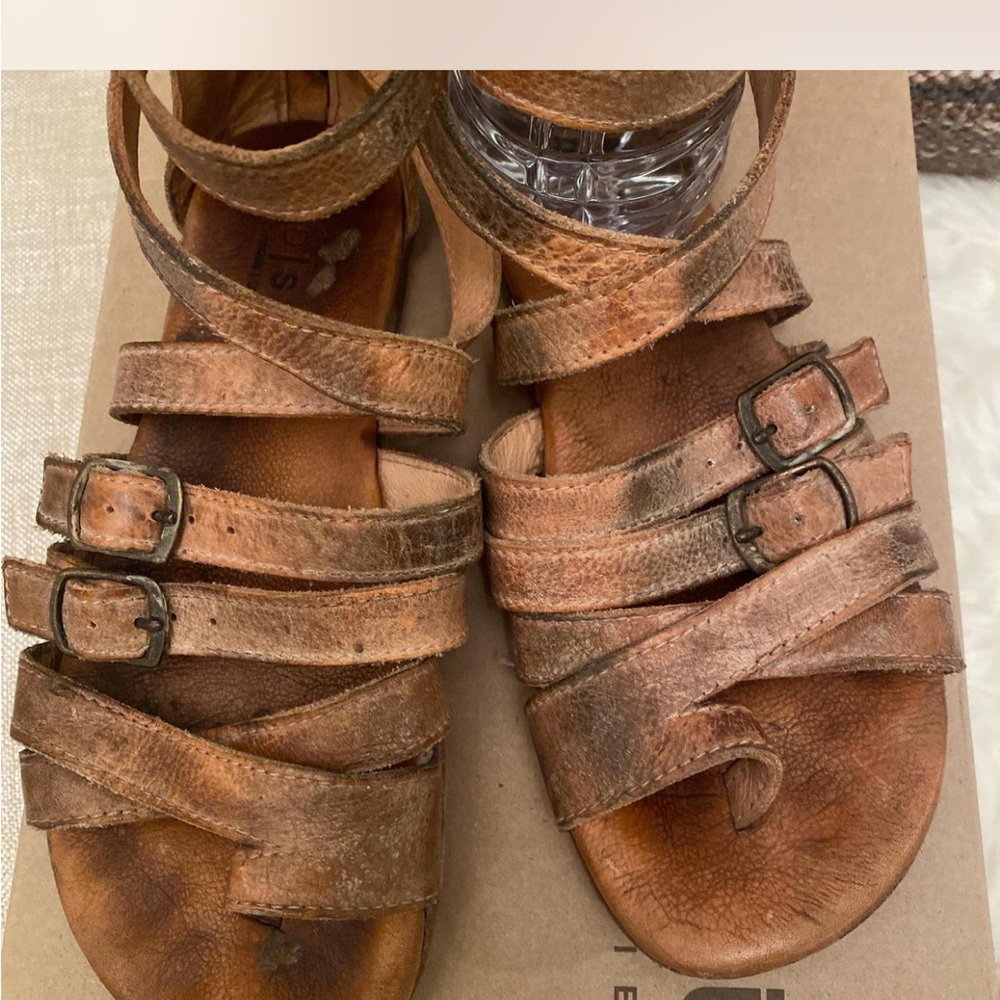 Bed Stu Seneca Brown Strappy Sandals gladiator sandal size 6 - Picture 2 of 6